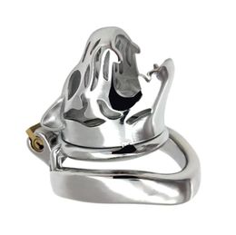 Health Male stainless steel Luxury ultimate Small Cage version Bondage Fetish Locking Device Sex Toys For Men CB Device4262374