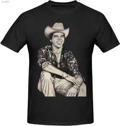 Men's T-Shirts Chalino Music Sanchez Mens Staff Shirt Collar Vintage Short sleeved Top Black L2456
