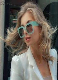 Sunglasses Fashion Square Women Big Frame Glasses Retro Sunglass Ladies Female Eyewear Gradient Shades UV400 Sun Glass2967181