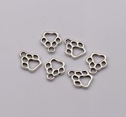 150pcslot Zinc Alloy Antique Silver 11x13mm Hollow Paw Print Charm Pendant DIY Jewelry Fit Bracelet Necklaces Jewelry Accessories99268500