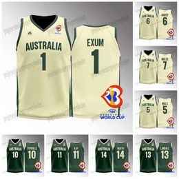 Jam 2023 Official FIBA Australia Basketball Jerseys - Authentic Team Gear Featuring Exum, Mills, Giddey & More