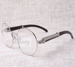 2019 new retro highquality fashion Diamond Black Cattle horns optical glasses T7550178 for male and female size 5722135mm8195245