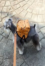 Dog Apparel Fashion Pet Bag Casual Puppy Pocket Outdoor Teddy Schnauzer French Bulldog Backpack Letter Printed Little Bags9962054