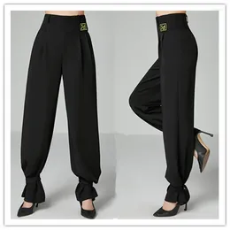 Stage Wear Latin Dance Pants 2024 Square Ballroom Practice Clothes Fashion Beam Feet Women Long Trousers In Stock