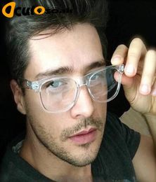 2019 Retro men039s Transparent glasses clear lenses PC Comotuer Square eyeglasses frames for women reading eyewear male Spectac9774651