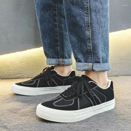 Casual Shoes Men Suede Canvas Patchwork Male Women Lace Up Sneakers 2024 Spring Summer Autumn Man Fashion Low Top