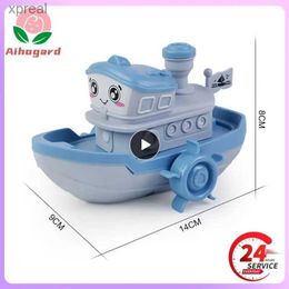 لعبة Bath Toys Baby Shower Toy Cartoon Boat Windup Toy Toy Toy Childrens Water Toy Swimming Beach Game Childrens Gift Boy Toywx