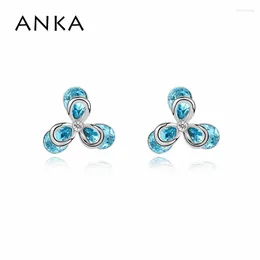 Stud Earrings 2024 Special Trendy Crystals From Austria For Women White Gold Color Sparking Crystal #98499