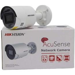 Advanced Mmlen S8MP AcuSense Fixed Bullet Network Camera with Person Vehicle Detection PoE H.265 IP67 Waterproof Outdoor Indoor Compatible with Hikvision