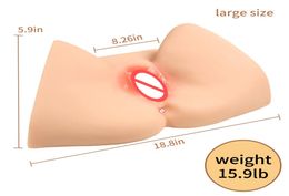 159lb Heavy Large Realistic Pussy sex dolls Soft Solid Ass sex doll with Vagina Anus Love doll Masturbation Cup sex toy for men M3133941