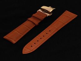 22 20 18 16 14mm Orange leather watchbands men women highquality soft waterproof strap watch band bracelets straps for watch1200576