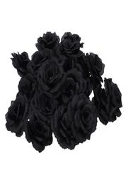 Pcs Black Rose Artificial Silk Flower Party Wedding House Office Garden Decor DIY Decorative Flowers Wreaths2363319