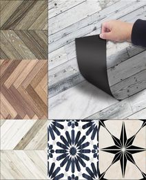 3D Floor Stickers Waterproof Tiles In Wall Stickers Wood Self Adhesive PVC Wallpaper For Bathroom Living Room Home Decor 20300 T28588217