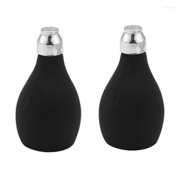 Storage Bottles 2X Powder Spray Bottle Refillable Silicone Dispenser Empty Container For Barber Black Sprayer