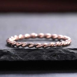 Band Rings Tensor Ring Copper Energy Twisted Jewellery Fashion Gift Q240429