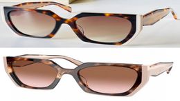 Womens Brown MONOCHROME PR 15WS Eyewear Plank Designer Party Sunglasses Ladies Stage Style Fashion Square Cat Eye Plate Frame glas2772515