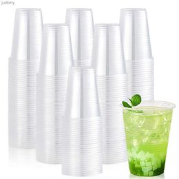 Disposable Plastic Tableware D2 100 disposable transparent plastic cups outdoor picnic birthday dessert cups kitchen party tables plastic wedding picnic cups WX