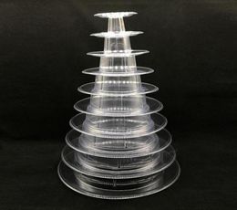 Tier Tower Macaron Display Stand Round Cake PVC Tray Birthday Wedding Rack Decorating Tools Other Bakeware6033818