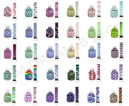 84 Colours Customise Neoprene Hand Sanitizer Bottle Holder Keychain Wristband Key Ring 1 set2 pcs Multiple Styles With Set Dive Ma2773107