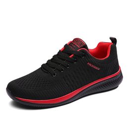 Running Shoes Single Mesh Breathable Reflective Movement Men Shoes Wear-resistant Lightweight Men Sneakers Black 35464561456