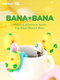 Moetch BANAxBANA Leisurely Afternoon Series Cup Edge Bean Mini Ornaments Kawaii Blind Box Anime Figure trick or treat 240422