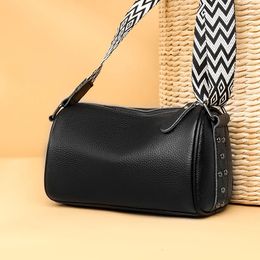 100% cowhide Strap Crossbody Tote Bags High Quality Women Designer Handbag and Purse Ladies Fashion Shoulder Messenger Bag 240419