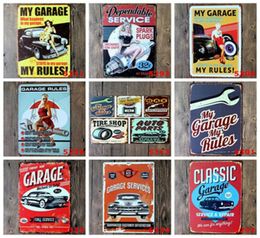 Metal Tin Signs Painting Sinclair Motor Oil Texaco poster home bar decor wall art pictures Vintage Garage Sign Man Cave RetroSigns8309823
