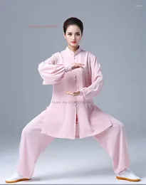 Ethnic Clothing 2024 Chinese Tai Chi Martial Arts Wushu Traditional Breathable Practice Sports Outdoor Training Exercise Suit