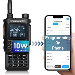 TIDRADIO TD-H8 10W Professional Walkie Talkie Portable long range Radio Wireless Connexion phone programmable Commutator 240430