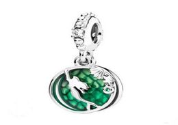 2019 Original 925 Sterling Silver Jewelry Mermaid pendant Charm Beads Fits European Bracelets for Women Making247C6829608