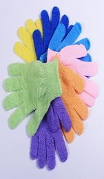 Creative Nylon Exfoliating Body Scrub Gloves Shower Bath Mitt Loofah Skin Bath Sponge Fast F18224981818