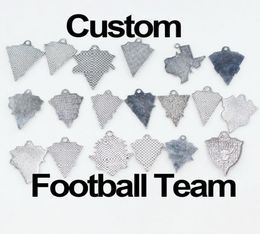 US Football Team 20pcslot Enamel Customize Sport Charms Dangle Hanging Charms DIY Bracelet Necklace Jewelry Accessory America Cha7996486