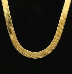 Mens Hip Hop Herringbone Gold Chain 75 1 1 0 2cm Silver Gold Colour Herringbone Hip Hop Chain Necklace Jewellery Christmas Gift8673928