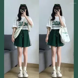 Women's Tracksuits Summer Casual Suit Small Fresh Fashion Versatile T-shirt Loose Top And Shorts 2 Two Piece Set Cute Outfits For Women