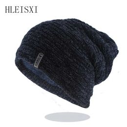 K2LX Beanie/Skull Caps New Fashion Men Warm Beanies Knitted Hat Caps For Women Winter Bonnet Brand Style Coloful Hip Hop Beanie Skullies For Male Hats d240429