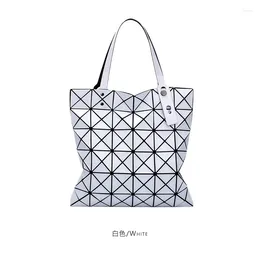 Shoulder Bags Brand Women 2024 Summer Women's Geometric Bag Ladies 6 Grid Handbags Niche Design