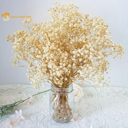 Decorative Flowers Dried Baby Breath Bouquets Natrual Gypsophila Dry Flower Wedding Party Decoration Supplies Home Tables Decor Po Props