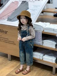 Clothing Sets Childrens Summer Set 2024 Korean Loose Top And Pants Two Pieces For Casual Comfortable Outdoor