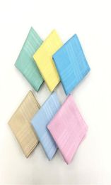 12PCS 43 43CM Pure Cotton Light Colour Lady Handkerchief Big Satin Handkerchief4595335