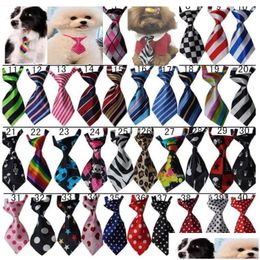 Dog Apparel 100Pc/Lot Pet Puppy Tie Bow Ties Cat Neckties Grooming Supplies For Small Middle 4 Model Ly05 Drop Delivery Home Garden Dh9Gp
