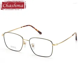 Sunglasses Frames Chashma Men Sqaure Prescription Eyeglasses Graduation Lenses Women Ultra Light Optical Pure Titanium Spectacle