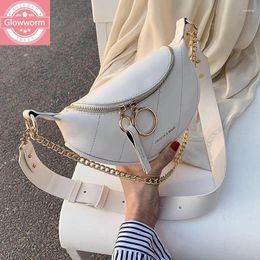 Bag Solid Color Quality PU Leather Crossbody Bags For Women 2024 Chain Small Shoulder Simple Lady Handbags And Purses