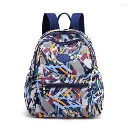 School Bags Fashion Women Backpack Waterproof Small Backpacks For Teenagers Girls Nylon Cloth Shoulder Bag Ladies Travel Handbags Mochilas