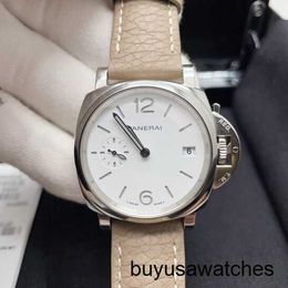 Minimalist Wrist Watch Panerai Luminor Due Series PAM01306 Automatic Mechanical White Dial Of Womens Watches