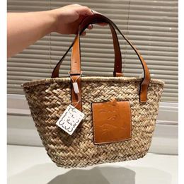 Totes Luxury Womens Handbag Designer Bags Basket Fashion Tote Bag Loe Woven Cross Body Open Beach Ladies Summer Backpacks HJOX