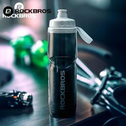 ROCKBROS Bike Water Bottle 750ml PP5 Bicycle Insulated Outdoor Sports Fitness Camping Hiking Protable Kettle 240419