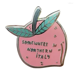 Brooches Call Me By Your Name Enamel Pin Elio Peach Badge Movie Fans Wonderful Accessory