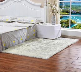 Factory direct imitation sheepskin thick washed long hair non slip carpet living room coffee table bedroom bedside mat can be cust9003966