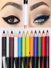 Colorful Eyeliner Pen Pearl Eye Shadow Pencil Waterproof Matte Not Blooming Sexy Charming Lasting Eyeliners Pen Cosmetics 12 color9807451
