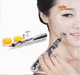 Electric Acupuncture Magnet Therapy Heal Stainless Steel Massage Pen Meridian Energy Relaxation 15424447